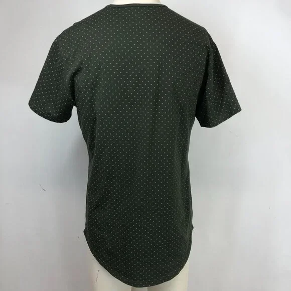 BYLT -  MEN'S MEDIUM -OLIVE SHORT SLEEVE CREW NECK COTTON BLEND TEE - Picture 5 of 7